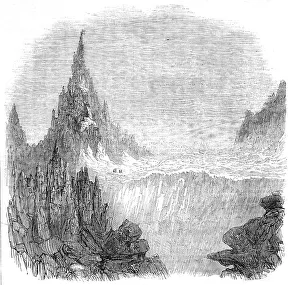 Mountaineering Prints: Monte Rosa, from the North - Mont Blanc, distant 45 Miles, 1854. Creator: Unknown