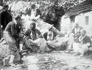 Montenegro - an outpost of the Malissori, between c1910 and c1915. Creator: Bain News Service