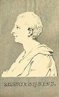 Political Philosophy Gallery: Montesquieu, (1689-1755), 1830. Creator: Unknown