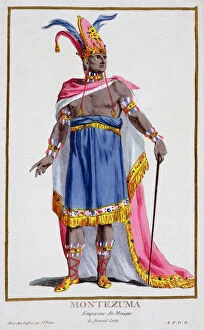 Mexico Collection: Montezuma, last Emperor of the Aztecs, 16th century (1780). Artist: Pierre Duflos