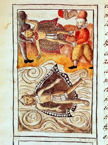 Moctezuma Ii Prints: Montezuma II, last Aztec emperor, 1520