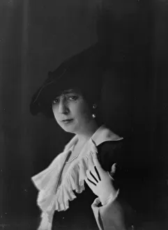 Hand On Shoulder Prints: Montgomery, Mrs. portrait photograph, 1916. Creator: Arnold Genthe