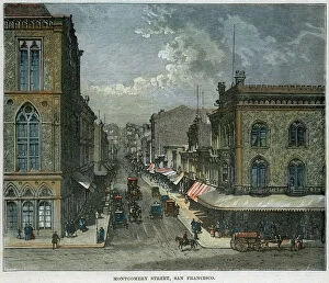 Montgomery Street, San Francisco, California, USA, c1880