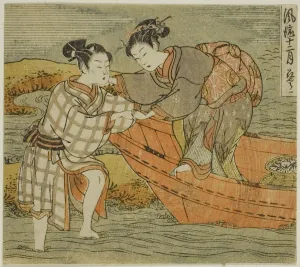 Assistance Gallery: The Third Month (Hanamizuki), from the series 'Fashionable Twelve Months... c