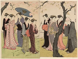Cherry Trees Collection: The Third Month (Sangatsu), from the series 'Twelve Months in the South