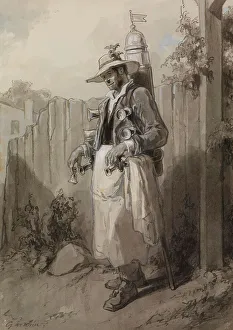 August Prints: The Twelve Months: August, 1866. Creator: Paul Gavarni