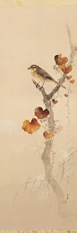 Ink On Silk Prints: The Twelve Months: Eleventh Month, between 1900 and 1918. Creator: Watanabe Seitei
