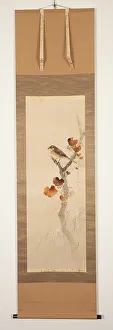 Ink On Silk Prints: The Twelve Months: Eleventh Month, between 1900 and 1918. Creator: Watanabe Seitei