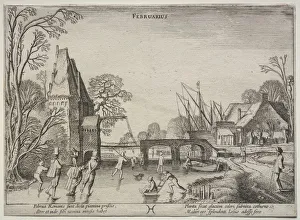 The Twelve Months: February. Creator: Jan van de Velde (Dutch, 1620-1662) The Twelve Months: February. Creator: Jan van de Velde (Dutch, 1620-1662)