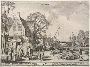The Twelve Months: November. Creator: Jan van de Velde (Dutch, 1620-1662) The Twelve Months: November. Creator: Jan van de Velde (Dutch, 1620-1662)