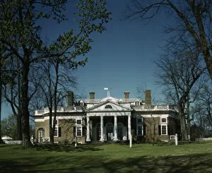 Estate Gallery: Monticello, home of Thomas Jefferson, Charlottesville, Va. 1943. Creator: John Collier