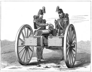 Artilleryman Prints: Montigny mitrailleuse, 1870