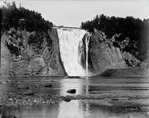 Quebec Prints: Montmorency Falls, Province of Quebec, between 1890 and 1901. Creator: Unknown