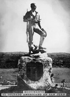 Spanish American War Gallery: Monument to the Americna Soldier in San Juan Hill, 1920s