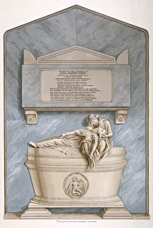 Monument to Anne Martha Hand, Church of St Giles without Cripplegate, City of London, 1820