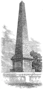Obelisk Prints: Monument of the Battle of Chillianwalla, 1864. Creator: Unknown