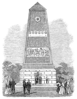 Monument on the battle-field of Magenta, erected by the people of Lombardy... 1864. Creator: Unknown