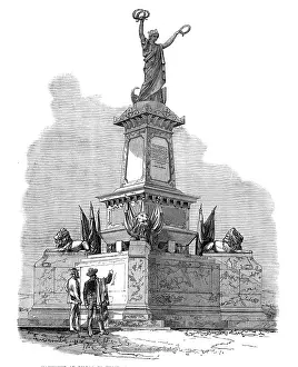 Wreath Prints: Monument at Bilbao to those slain in the Spanish Civil Wars forty years ago