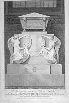 Monument to Captains James Mosse and Edward Riou, St Pauls Cathedral, City of London, 1806