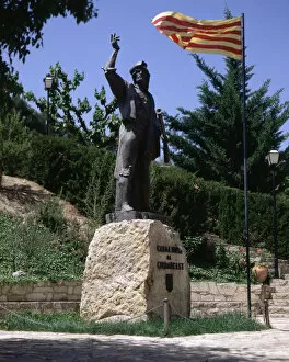 Catalunya Collection: Monument to Carrasclet, nickname of the guerrilla Joan Pere Barcelo i Anguera (1682-1743)
