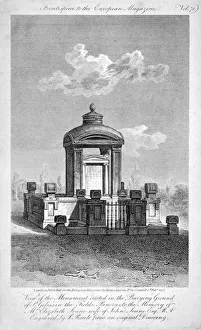 Monument in the churchyard of St Giles in the Fields, Holborn, London, 1817. Artist