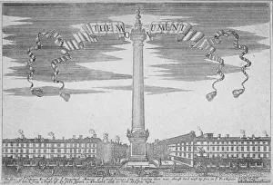 The Monument, City of London, 1700
