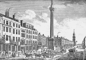 The Monument, City of London, c1755 (1903). Artist: Thomas Bowles The Monument, City of London, c1755 (1903). Artist: Thomas Bowles
