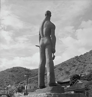 Miners Prints: Monument dedicated to the copper miners of Arizona