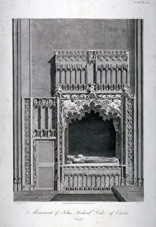 100 Years War Gallery: Monument to John Holland, Church of St Katherine by the Tower, Stepney, London, c1810