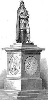Monument to King Harold Haarfager, at Christiania, 1872. Creator: Unknown
