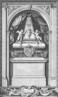 James Ii Prints: The Monument of King James II. Erected in... Paris in the year 1703. c1753