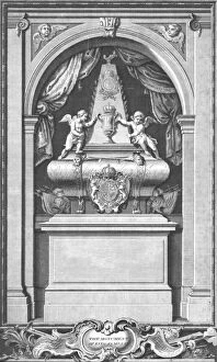 King James Ii Collection: The Monument of King James II. Erected in...Paris in the year 1703. c1753