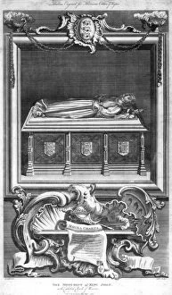 Images Dated 20th February 2007: The Monument of King John of England, in the Cathedral Church of Worcester, 1786.Artist: Goldar
