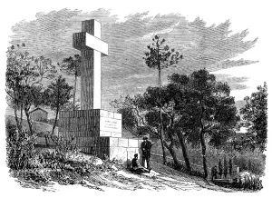 Monumental Prints: Monument to the late Lord Brougham at Cannes, 1869. Creator: Unknown
