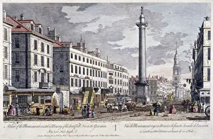 The Monument Prints: Monument, London, 1794. Artist: George Bickham