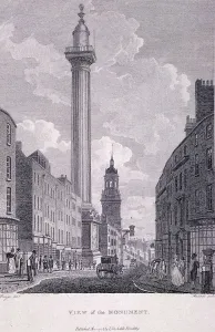 The Monument Prints: Monument, London, 1796. Artist: Philip Audinet