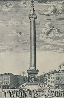 Londoners Then And Now Collection: The Monument of London, c1685, (1920)