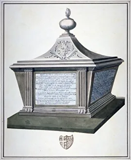 Monument to Mary Barton in the Church of St Mary, Paddington, London, c1800