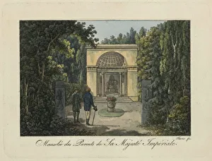 Pavlovsk Prints: Monument to the Parents in Pavlovsk Park, 1810s