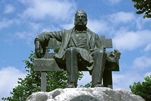 Monument of Ramon de Campoamor, Spanish poet, Navia, Asturias, Spain, 1913 (2001). Creator: LTL