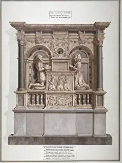 Chancery Lane Gallery: Monument to Richard Allington in Rolls Chapel, Chancery Lane, City of London, 1800