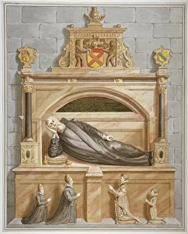 Chancery Lane Gallery: Monument to Sir Edward Bruce in Rolls Chapel, Chancery Lane, City of London, 1794