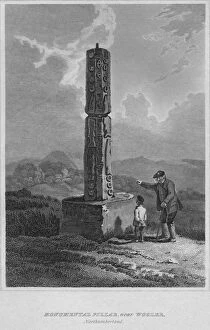 Monumental Pillar, near Wooler, Northumberland, 1814. Artist: John Greig