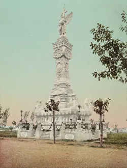 Photochrom Print Prints: Monumento a los Bomberos, Habana, c1900. Creator: William H. Jackson