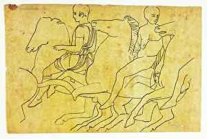 High Relief Prints: Monuments of Greece: After Parthenon Frieze (North Side)