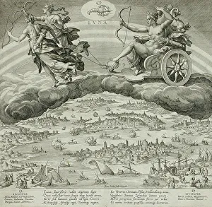 Johannes Sadeler I Prints: The Moon, c1585. Creator: Johann Sadeler I
