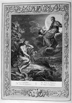Jean Claude Prints: The Moon and Endymion, 1733. Artist: Bernard Picart