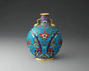 Dresser Christopher Prints: Moon Flask, England, 1873. Creator: Christopher Dresser