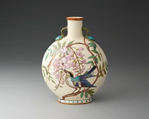 Mintons Prints: Moon Flask, London, 1871. Creator: Minton
