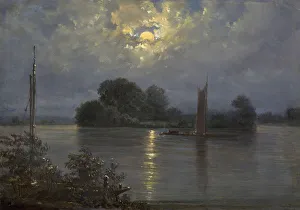 Carl Gustav 1789 1869 Gallery: Full Moon near Pillnitz